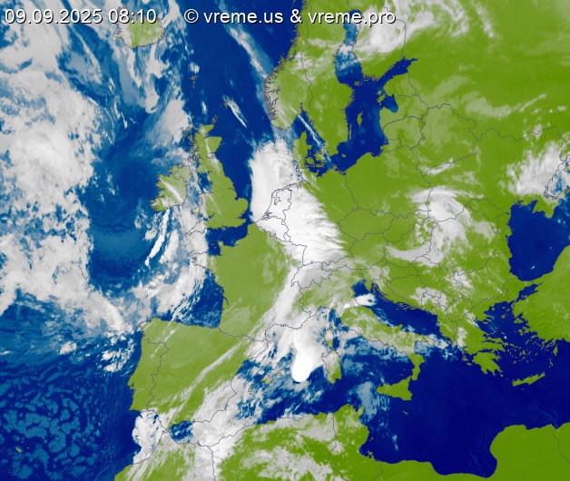 Oblačnost Evropa