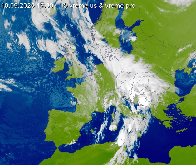 Oblačnost Evropa
