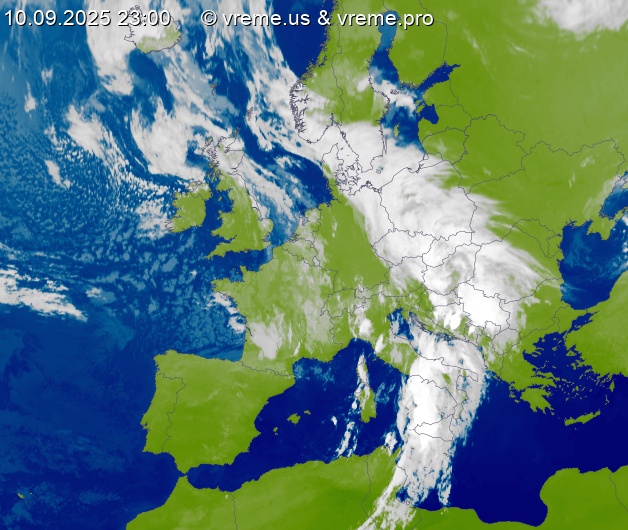 Oblačnost Evropa