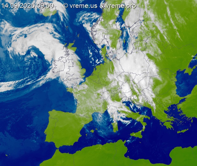 Oblačnost Evropa