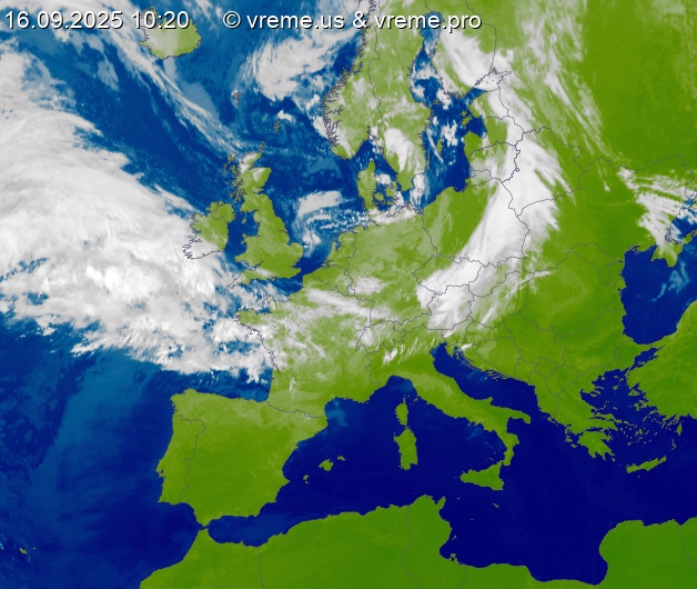 Oblačnost Evropa