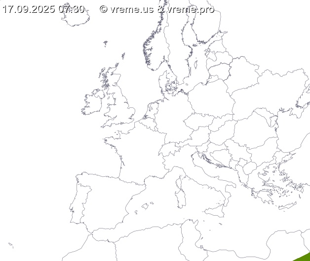 Oblačnost Evropa