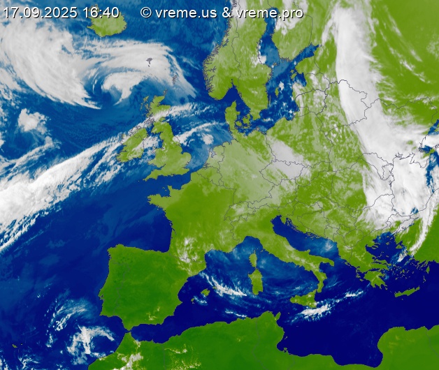 Oblačnost Evropa