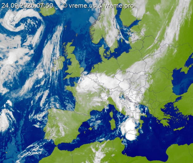 Oblačnost Evropa