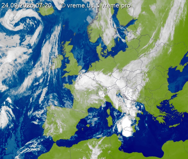 Oblačnost Evropa