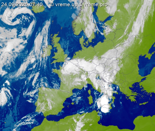 Oblačnost Evropa