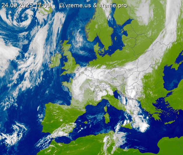 Oblačnost Evropa