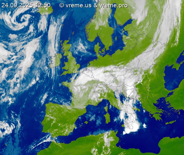 Oblačnost Evropa
