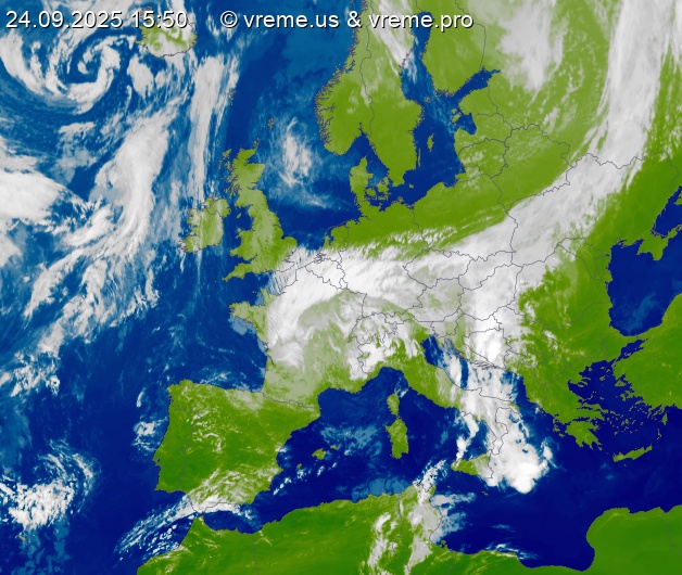 Oblačnost Evropa