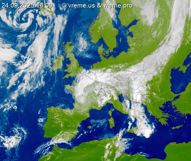 Oblačnost Evropa