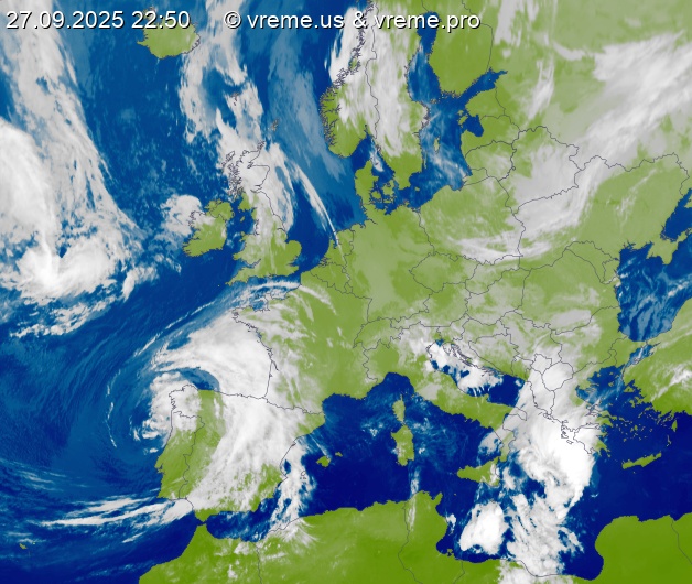 Oblačnost Evropa