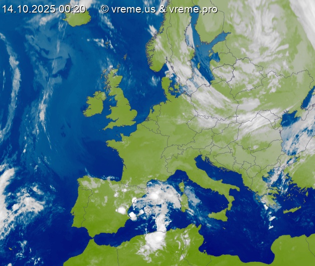 Oblačnost Evropa