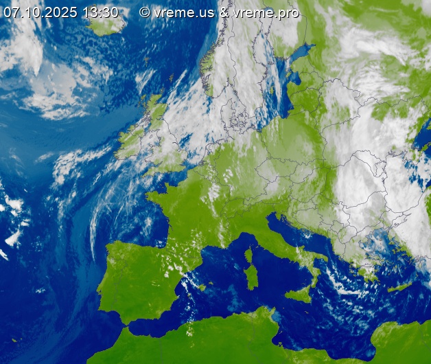 Oblačnost Evropa