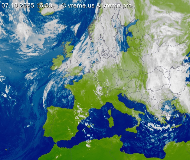 Oblačnost Evropa