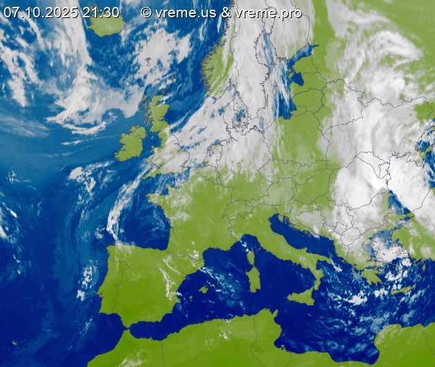 Oblačnost Evropa