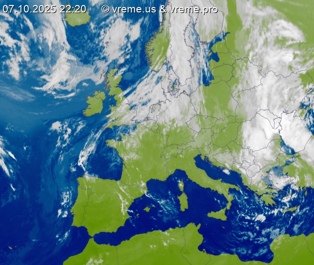Oblačnost Evropa
