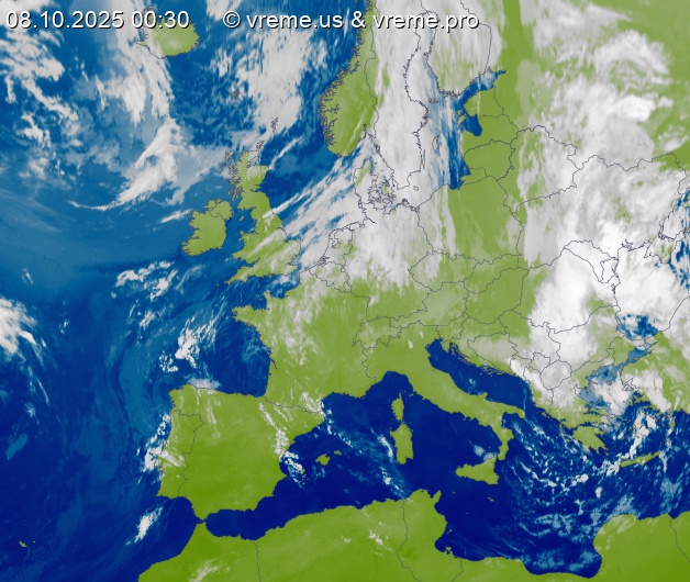 Oblačnost Evropa