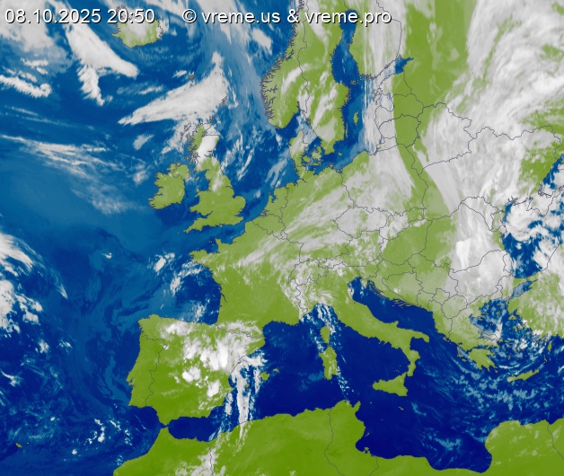Oblačnost Evropa