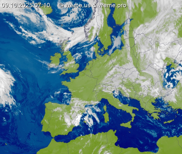 Oblačnost Evropa