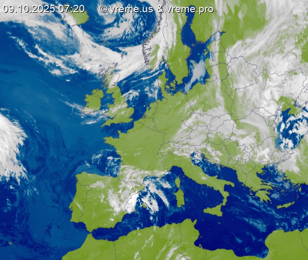 Oblačnost Evropa