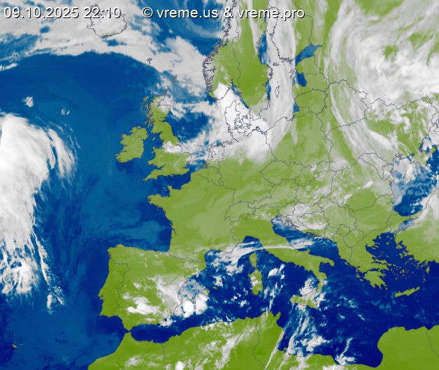 Oblačnost Evropa
