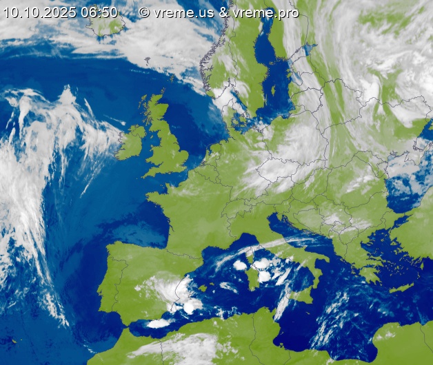 Oblačnost Evropa