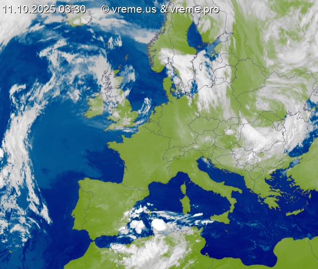 Oblačnost Evropa