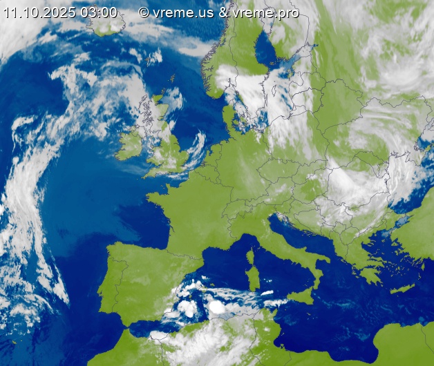 Oblačnost Evropa