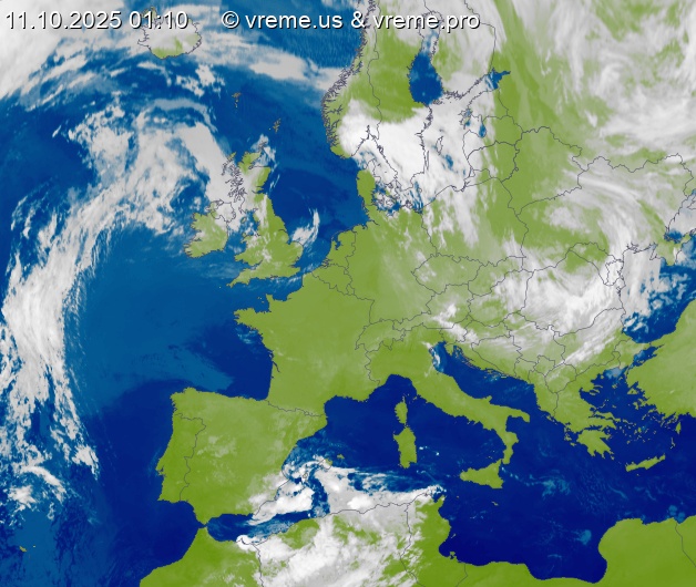 Oblačnost Evropa