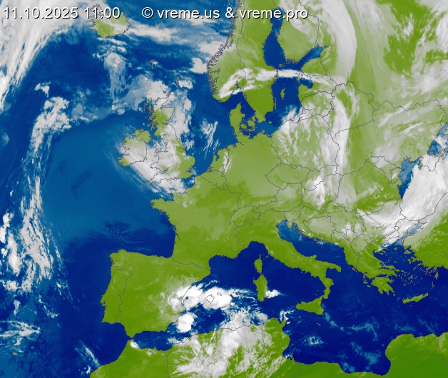 Oblačnost Evropa