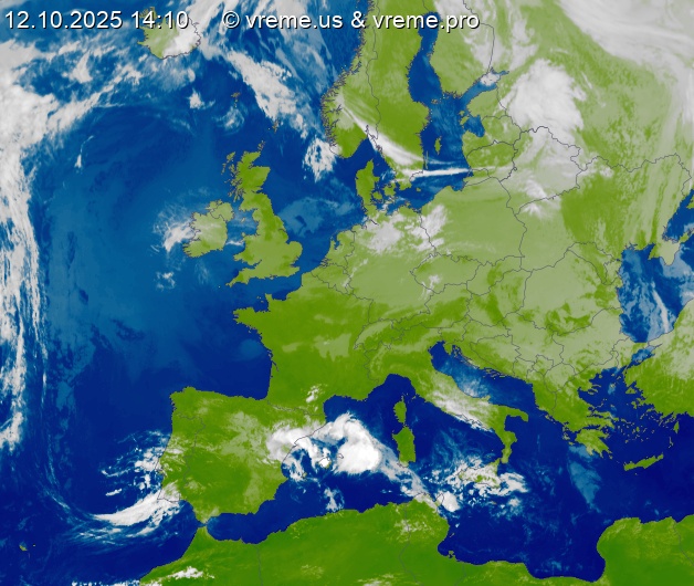 Oblačnost Evropa