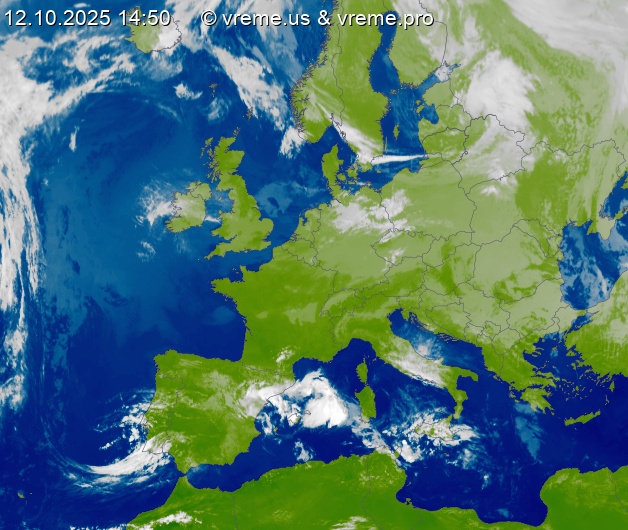 Oblačnost Evropa