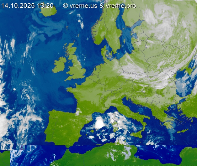 Oblačnost Evropa