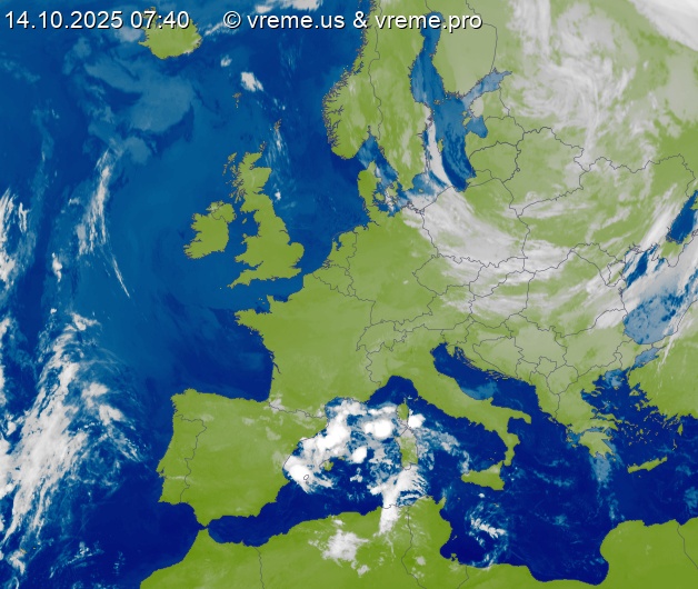 Oblačnost Evropa
