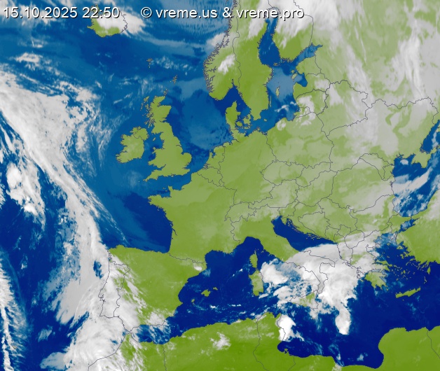 Oblačnost Evropa