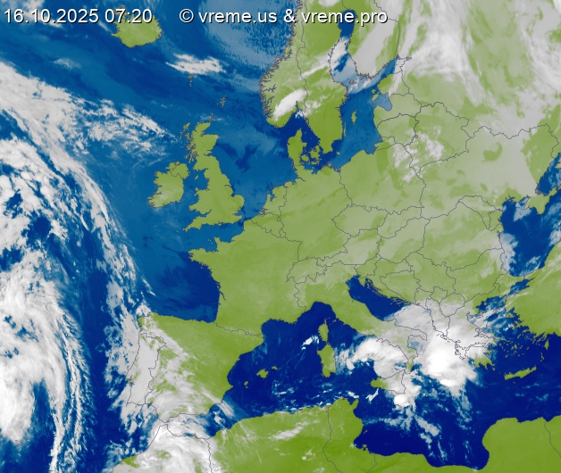 Oblačnost Evropa