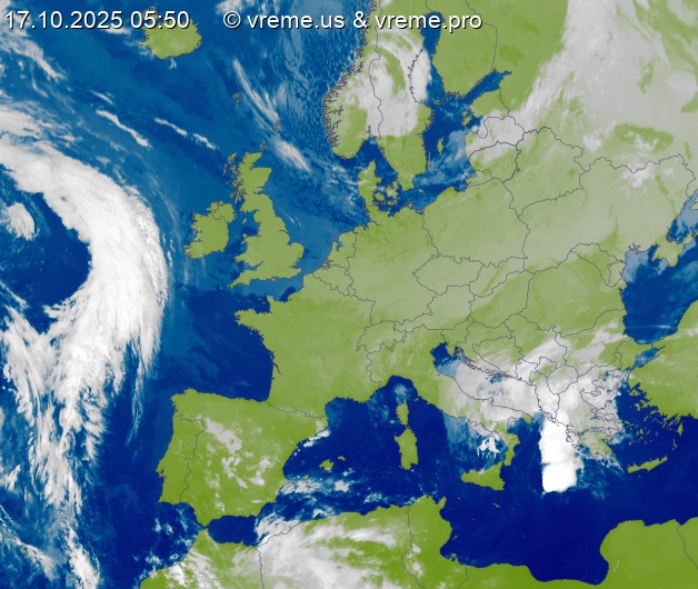 Oblačnost Evropa