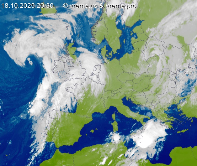Oblačnost Evropa