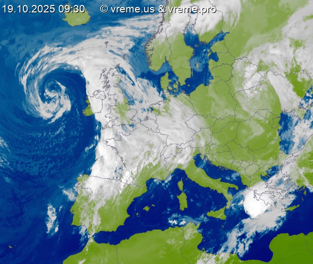 Oblačnost Evropa