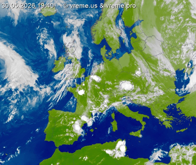 Oblačnost Evropa