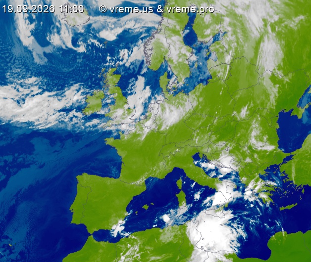 Oblačnost Evropa