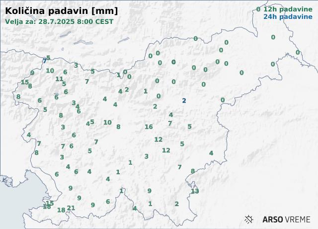 Količina padavin
